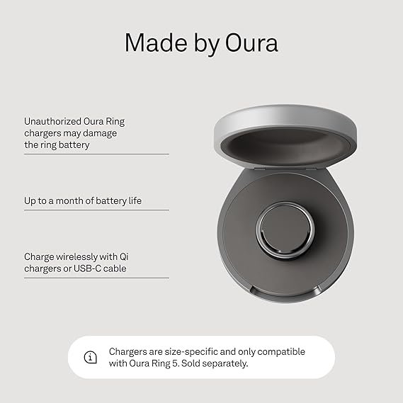 Oura Ring 5 - Portable Charger - Size 9